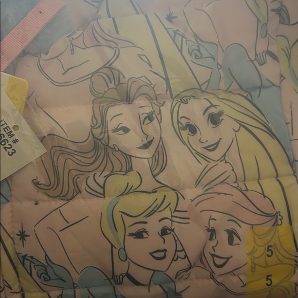 NWT Disney Princess Kids Reversible Jacket for Girls - size 5 PRINCESS cozy - Picture 9 of 9
